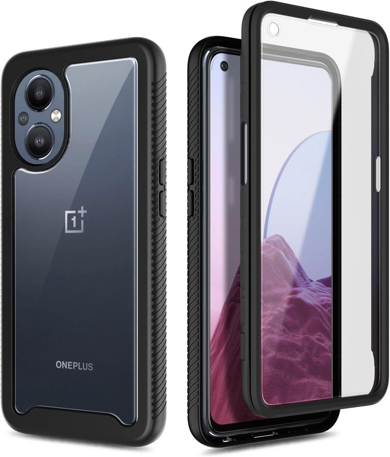 NZND Compatible with OnePlus Nord N20 5G Case with [Built-in Screen Protector], Full-Body Protective Shockproof Rugged Bumper Cover, Impact Resist Case (Black) - Image 5